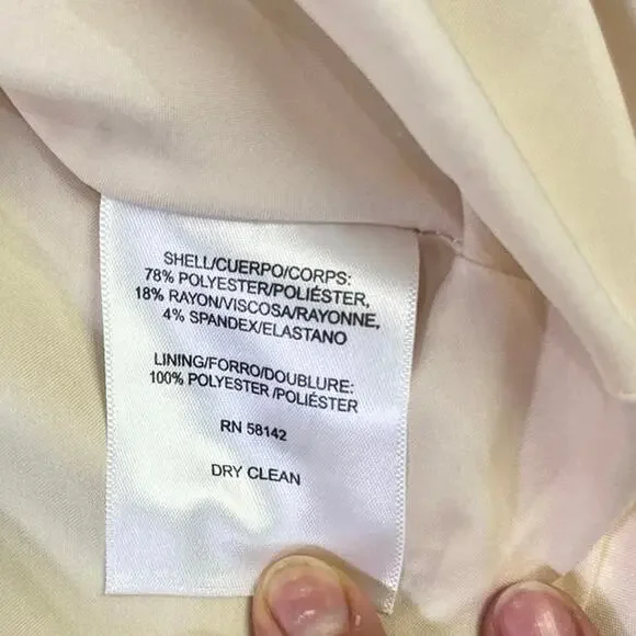 Gal Meets Glam Celeste Fit to Flare Pleated Dress, Sz 6 Cream Old Money Classic - Picture 8 of 15